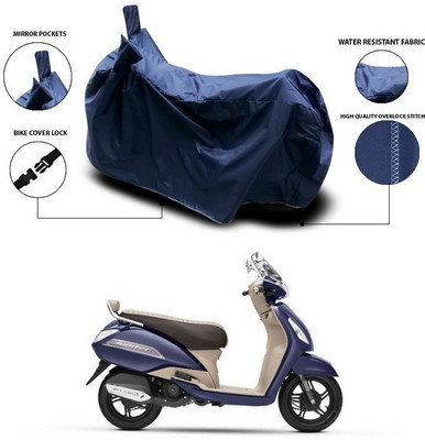 SEBONGO Waterproof Two Wheeler Cover for TVS(Jupiter, Blue)