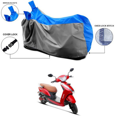ANTHUB Waterproof Two Wheeler Cover for Ampere(Magnus, Blue, Grey)