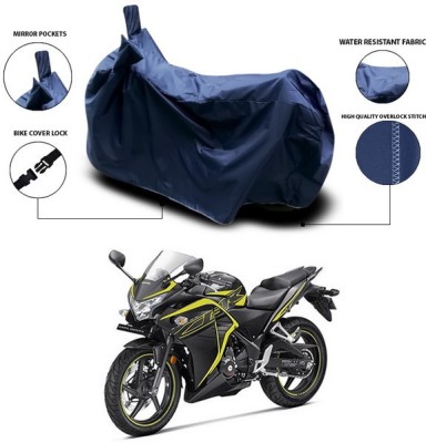 ANTHUB Waterproof Two Wheeler Cover for Honda(CBR 250R, Blue)