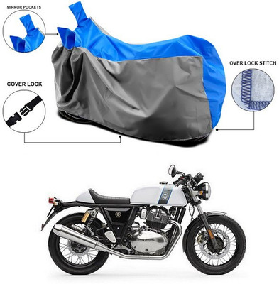 SEBONGO Waterproof Two Wheeler Cover for Royal Enfield(Continental GT 650, Blue)
