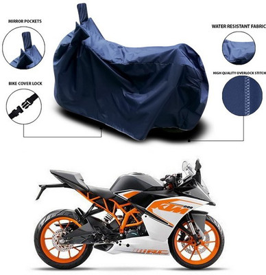 SEBONGO Waterproof Two Wheeler Cover for KTM(RC 200, Blue)