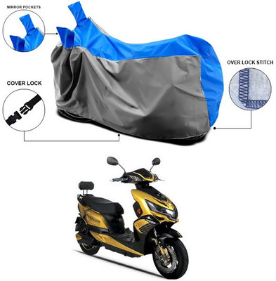 SEBONGO Waterproof Two Wheeler Cover for Okinawa(Praise, Blue)