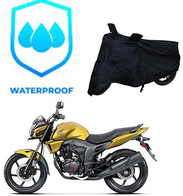 RPSENTTERPR Waterproof Two Wheeler Cover for Honda(CB Trigger, Black)