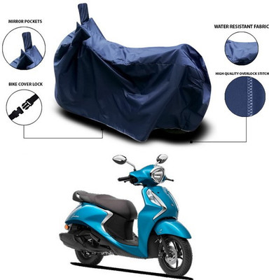 ANTHUB Waterproof Two Wheeler Cover for Yamaha(Fascino, Blue)
