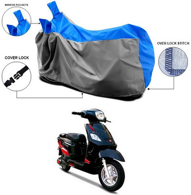 SEBONGO Waterproof Two Wheeler Cover for Hero(Electric NYX, Blue)