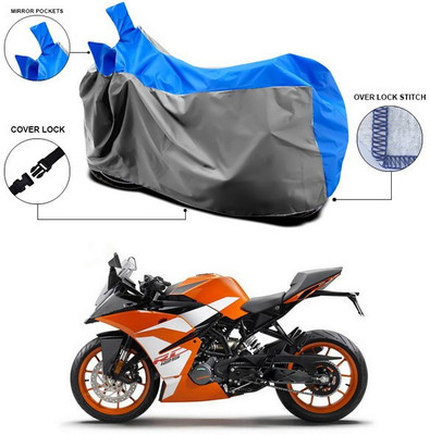 ANTHUB Waterproof Two Wheeler Cover for KTM(Blue, Grey)