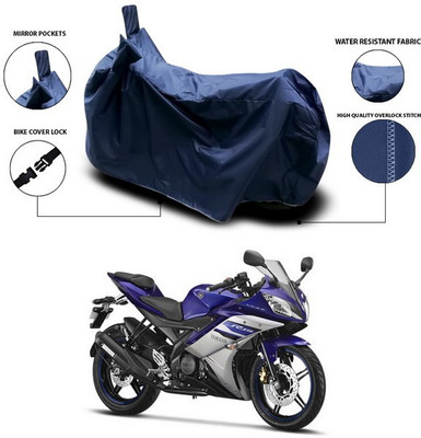 ANTHUB Waterproof Two Wheeler Cover for Yamaha(YZF R15 Ver 2.0, Blue)