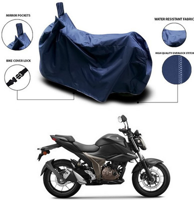 ANTHUB Waterproof Two Wheeler Cover for Suzuki(Gixxer 250, Blue)