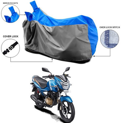 SEBONGO Waterproof Two Wheeler Cover for TVS(Victor, Blue)