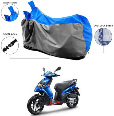 ANTHUB Waterproof Two Wheeler Cover for Aprilia(SR 125, Blue)