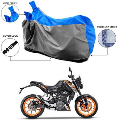 ANTHUB Waterproof Two Wheeler Cover for KTM(Blue, Grey)