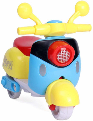 VINMOT Mini Motorcycle Push And Go Friction Scooter Vehicle Toy(Multicolor, Pack of: 1)