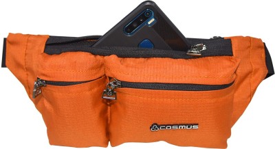 Cosmus Midriff waist pouch bag / Fanny Pack with multiple pockets and Sanitizer Bottle Hook - Orange Waist pouch bag / Fanny Pack(Orange)