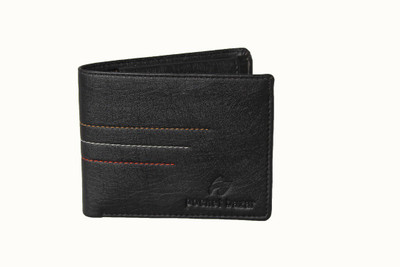 pocket bazar Men Black Artificial Leather Wallet(3 Card Slots)