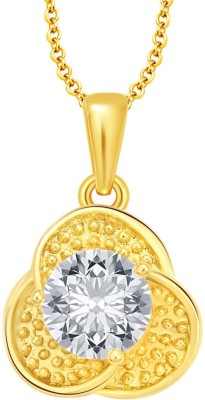 Sukkhi Sukkhi Angelic Solitaire Gold Plated Cz Pendant For Women Gold-plated Cubic Zirconia Alloy Pendant