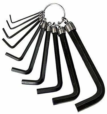 AASONS Steel Allen Hex Key Wrench Set - 10 Pieces Allen Key Set