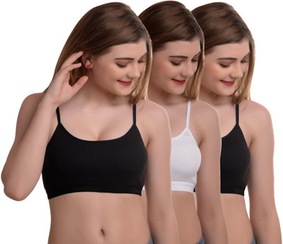 Alishan Molded Cups Double layered Sport's Bra Women Sports Non Padded Bra(Multicolor)