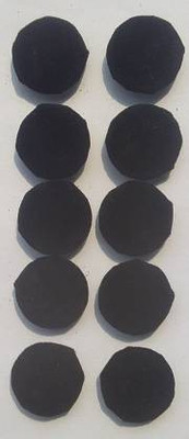 greengrow Black Button (Pack of 10 pcs) Fabric, Metal Buttons (Pack of 10) Fabric Buttons(Pack of 10)