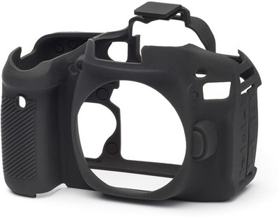 Amabu Camera Silicone Protective Camera Case Cover Compatible with Canon 80D Black  Camera Bag(Black)