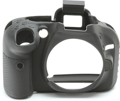Amabu Camera Silicone Protective Camera Case Cover Compatible with D5200 Black  Camera Bag(Black)