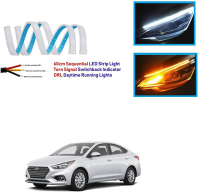 Auto Smart Look ASL2571 Car Led Strip for Headlight White Daytime Running Light, Turn Signal Yellow/Amber Indicator Light Lamp DRL 12v (Left&Right) Car Fancy Lights(White, Yellow) Auto Smart Look ASL2571 Car Led Strip for Headlight White Daytime Running Light, Turn Signal Yellow/Amber Indicator Light Lamp DRL 12v (Left&Right) Car Fancy Lights(White, Yellow)