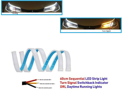 Auto Smart Look ASL2572 Car Led Strip for Headlight White Daytime Running Light, Turn Signal Yellow/Amber Indicator Light Lamp DRL 12v (Left&Right) Car Fancy Lights(White, Yellow) Auto Smart Look ASL2572 Car Led Strip for Headlight White Daytime Running Light, Turn Signal Yellow/Amber Indicator Light Lamp DRL 12v (Left&Right) Car Fancy Lights(White, Yellow)