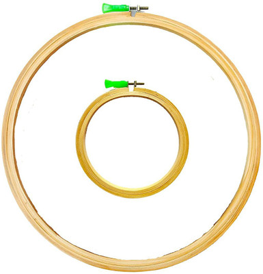 Udhayam wooden Embroidery Frame (Pack of 2) (10 and 6 inches) Embroidery Frame(Pack of 2)