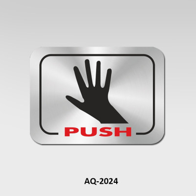 Rab Push Emergency Sign(Reflective Sign)