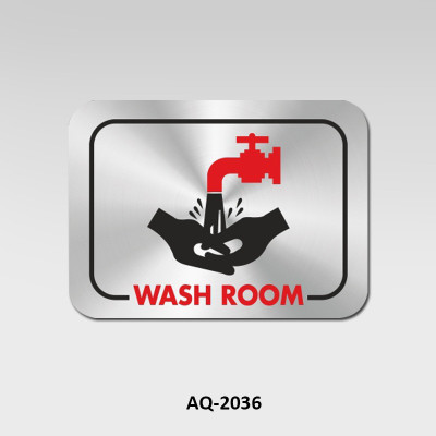 Rab Wash Room Emergency Sign(Reflective Sign)