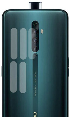 Clickbit Back Camera Lens Glass Protector for oppo reno 2f(Pack of: 5)