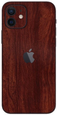 Orgic India iPhone 12 Mini Mobile Skin(Dark Wood)