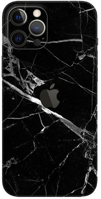 Orgic India iPhone 12 Pro Mobile Skin(Black Marble)