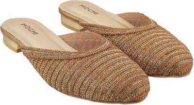 MOCHI Women Gold Flats