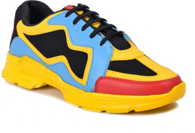 Shuzer68 Comfortable Stylish Premium Quality light weight Multicolour Walking Shoes For Men(Blue, Multicolor, Tan)