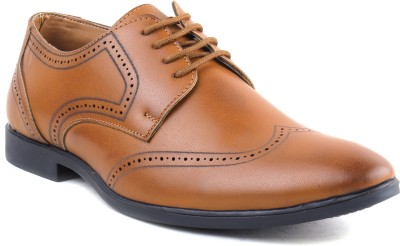 J-10 J10 1508HB-SL Tan Brogue Casual Shoes for Men Brogues For Men(Tan)