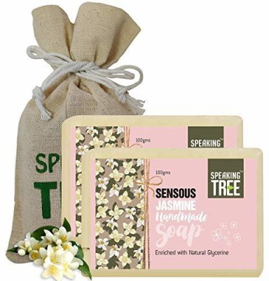 Speaking tree Sensuous Jasmine Handmade Soap – 100 gms (Pack of 2)(2 x 100 g)