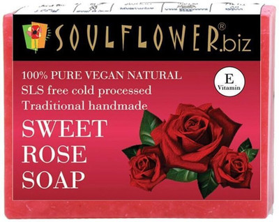 10% OFF on Soulflower Sweet Rose Soap 150g, For Moisturizing Skin, Soft Skin, Luxury, Premium Handmade Soap(150 g) 10% OFF on Soulflower Sweet Rose Soap 150g, For Moisturizing Skin, Soft Skin, Luxury, Premium Handmade Soap(150 g)