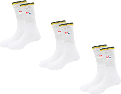 MATTZIG Men & Women Solid Mid-Calf/Crew(Pack of 3)
