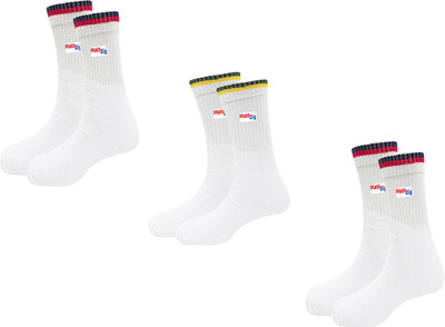 MATTZIG Men & Women Solid Mid-Calf/Crew(Pack of 3)