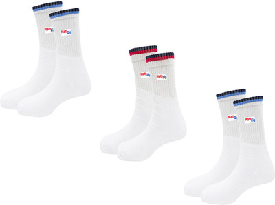 MATTZIG Men & Women Solid Mid-Calf/Crew(Pack of 3)
