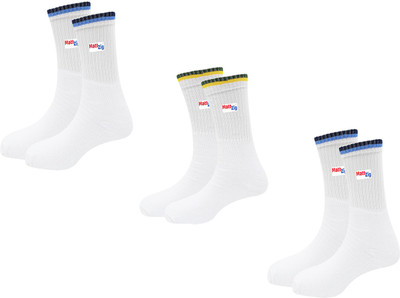 MATTZIG Men Solid Mid-Calf/Crew(Pack of 3)