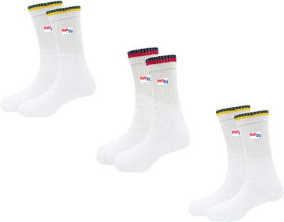 MATTZIG Men & Women Solid Mid-Calf/Crew(Pack of 3)
