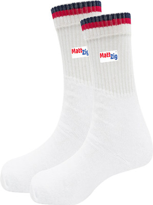 MATTZIG Men & Women Solid Mid-Calf/Crew
