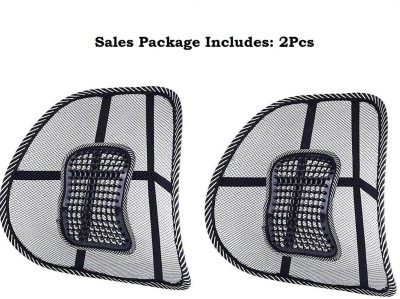 SOMUDEE 2 Pcs Mesh Ventilation Back Rest Pain Relief Cushion Pad for Chair and Car Seat Back / Lumbar Support