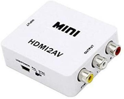 TERABYTE  TV-out Cable HDMI2AV UP Scaler 1080P HD Video Converter(White, For Computer)