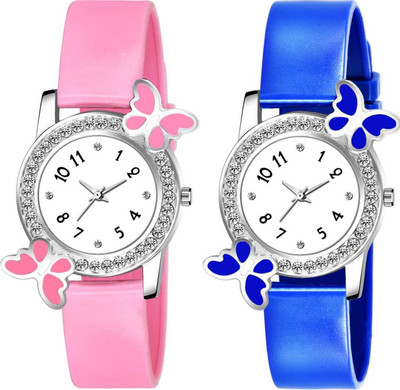 NEWMODIFIED BUTTERFLYR DIMOND TWO SET Analog Watch  - For Women