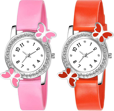 NEWMODIFIED BUTTERFLYR DIMOND TWO SET Analog Watch  - For Women