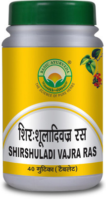 Basic Ayurveda Shirshuladivajra Ras(Pack of 4, 160 Tablets)