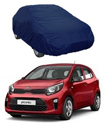 Utkarsh Car Cover For Kia Picanto (Without Mirror Pockets)(Blue)