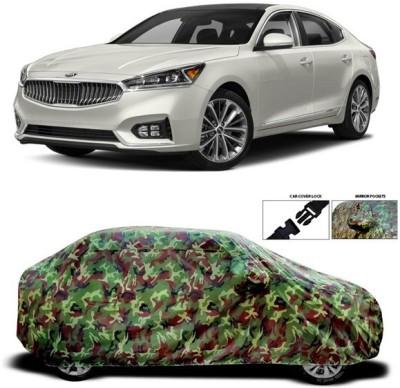 SEBONGO Car Cover For Kia Cadenza (With Mirror Pockets)(Green)